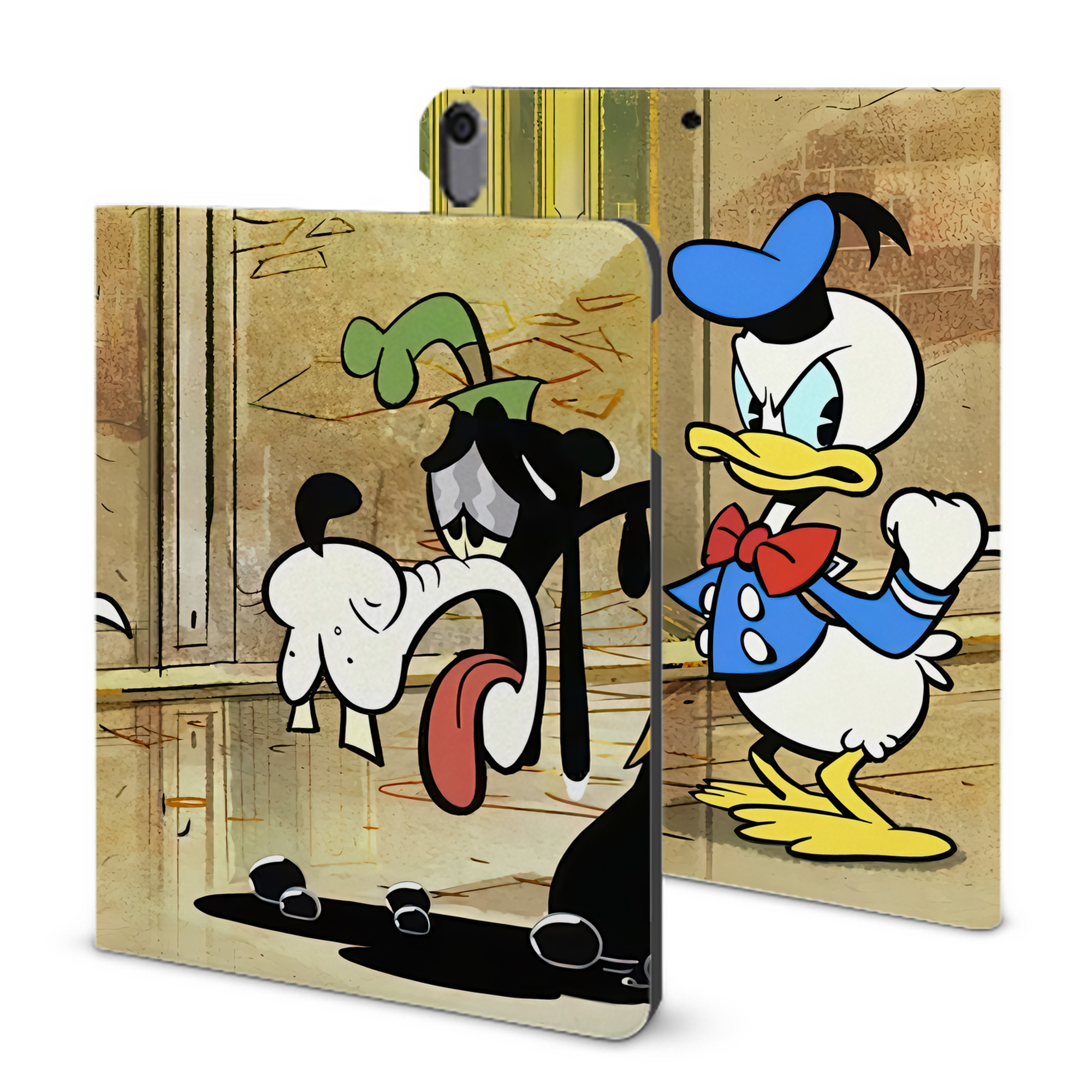 （画像用） ミッキーマウス Mickey Mouse IPad ケース ブック型 PUレザー TPU 耐衝撃 軽量 薄型 ペン収納なし 全面保護 IPad 各モデル対応